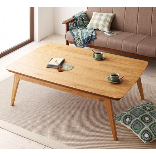 天然木オーク材 北欧デザインこたつテーブル 【Trukko】トルッコ