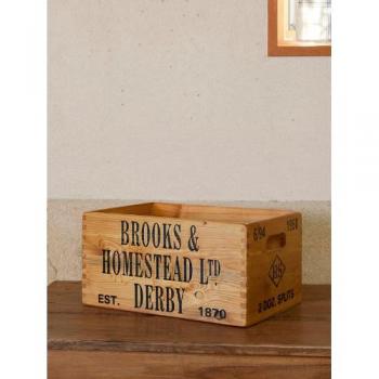 2 DOZ. ボックス 木製 収納 アンティーク調 おしゃれ 使いやすい 箱 パイン材 ケース