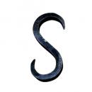 SフックS ブラック アイアン 掛ける アンティーク調 おしゃれ シンプル 黒 ブラック