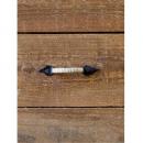 ハンドルS アンティーク調 おしゃれ シンプル 黒 ブラック 取っ手 引出し 竹 DIY