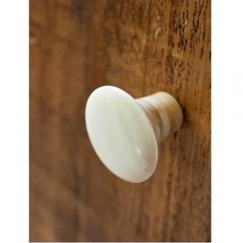 レトロノブ シンプルラウンド ドアノブ かわいい 水牛 おしゃれ DIY 白取っ手 ラウンド