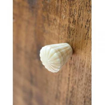 レトロノブ コーヌス ドアノブ かわいい 水牛 おしゃれ DIY 白取っ手 ホワイト 円錐