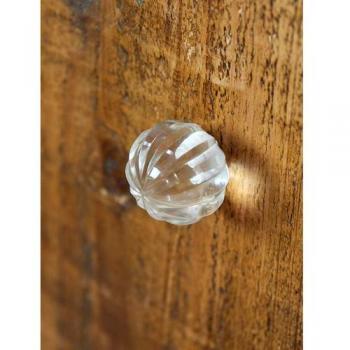 ガラスノブ ラウンドCL ドアノブ かわいい おしゃれ DIY 取っ手 レトロ ガラス 透明