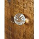 ガラスノブ ラウンドCL ドアノブ かわいい おしゃれ DIY 取っ手 レトロ ガラス 透明