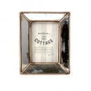 ミラーフォトフレーム S ゴールド 2個セットおしゃれ アンティーク調 エレガント 優雅 高12.5