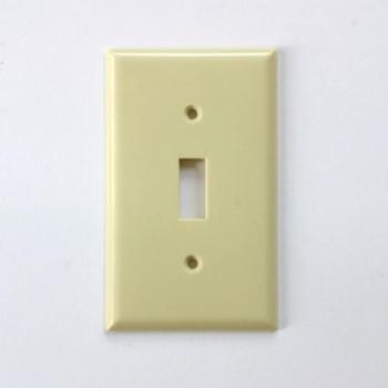 プラスチック 1口 スイッチプレート ベージュ DIY スイッチカバー made in USA