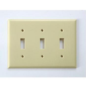 プラスチック 3口 スイッチプレート ベージュ DIY スイッチカバー made in USA