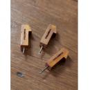 Homestead　ミニペグ3個セット フック 壁 ウォールディスプレイ 印 木製 かわいい