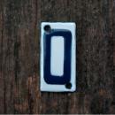 ホーローナンバープレート0 5個セット サインプレート 数字 かわいい アンティーク調