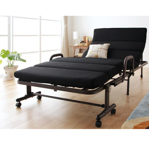 もこもこリクライニング折りたたみベッド【MORIS】モリス