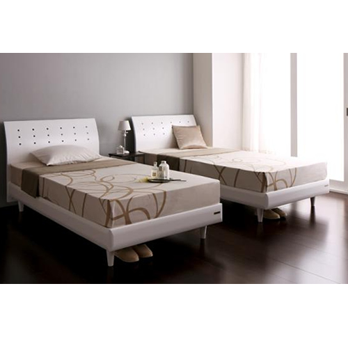 高さが調整できるデザインパネルすのこベッド【Crysta】クリスタ【フレームのみ】