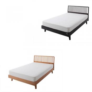 デザインパネルすのこベッド【Nora】ノラ【国産ポケットコイルマットレス付き】