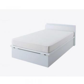 コンセント付き・ガス圧式跳ね上げ収納ベッド【GROSSO】グロッソ【ボンネルコイルマットレス付き】