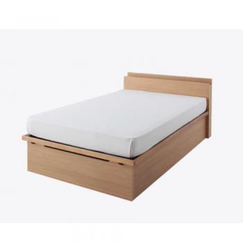 コンセント付き・ガス圧式跳ね上げ収納ベッド【Glover】グローヴァー【ポケットコイルマットレス付】