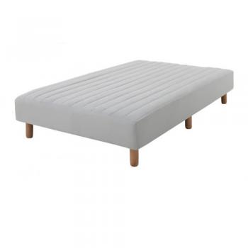 色・寝心地が選べる!20色カバーリングポケットコイルマットレスベッド　シングル(脚22cm)