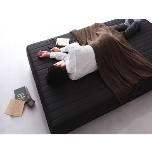 ロング丈ポケットコイルマットレスベッド(脚15cm)