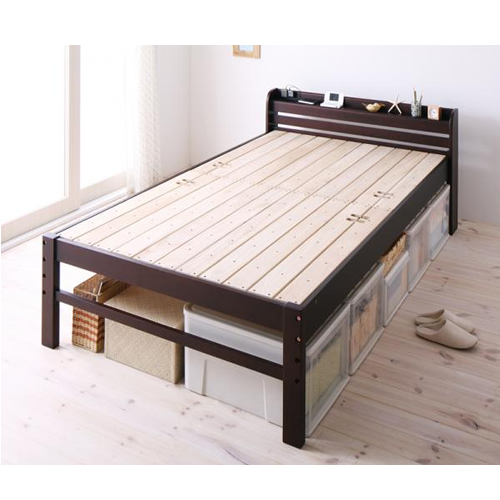 布団が干せるコンセント付きすのこベッド【ほせるんだ】