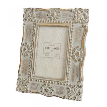 スクエアフォトフレーム マンゴーウッド 木製 おしゃれ アンティーク調 エレガント 縦24