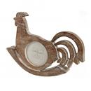 ロッキングフレーム・ニワトリ マンゴーウッド 木製 おしゃれ アンティーク調 かわいい 横28