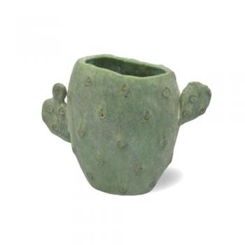 シーモカクタスポットC-L プランター 鉢 2個セット セメント グリーン おしゃれ 幅25.5