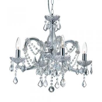 Castle 4 (キャッスル) 電球付き クリスタル ガラス シャンデリア おしゃれ エレガント