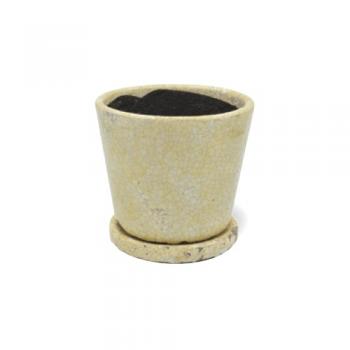 プラスターポット ポット07 プランター 鉢 2個セット テラコッタ おしゃれ イエロー 直径14