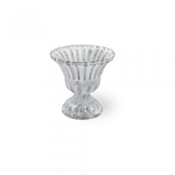 ベルフェムカップI ホワイト フラワーポット 2個セット アイアン おしゃれ 高さ11.5