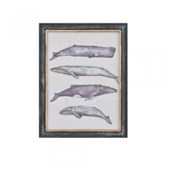 ウォールアートフレーム フレームA クジラ おしゃれ インテリア雑貨 額縁 高さ43
