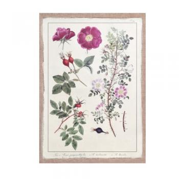 ジュートキャンバス キャンバス06 フラワー おしゃれ インテリア雑貨 額縁 高さ70