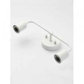 ダブルブラケット ブラス ウォールスタンド用 照明器具 ホワイト ソケット 高さ145