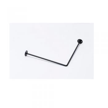 アイアンレールコーナー ブラック シンプル ハンガー シック インテリアツール 高さ300