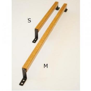 オークツールバー S 木製 ミディアムブラウン ハンガー ナチュラル アイアン 幅380