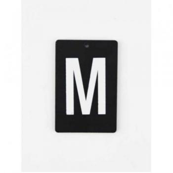 アイアンプレートM③ 3個セット アルファベットオブジェ ブラック おしゃれ カジュアル 高さ60