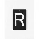 アイアンプレートR③ 3個セット アルファベットオブジェ ブラック おしゃれ カジュアル 高さ60