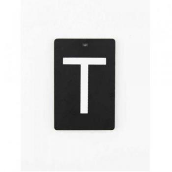 アイアンプレートT③ 3個セット アルファベットオブジェ ブラック おしゃれ カジュアル 高さ60