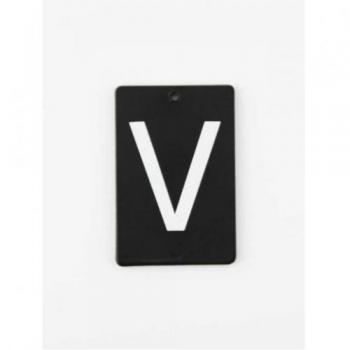 アイアンプレートV③ 3個セット アルファベットオブジェ ブラック おしゃれ カジュアル 高さ60