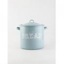 ブルーブレッド缶S  ブルー キッチン用品 ホウロウ 収納ケース 保存容器 容量7L