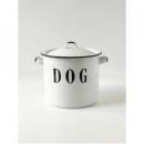 ドッグポット キャニスター ホワイト キッチン用品 ホウロウ 保存容器 容量5L