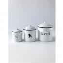 フェイバリットキャニスターセット シンプル ホウロウ おしゃれ ホワイト 容量360～1000ml