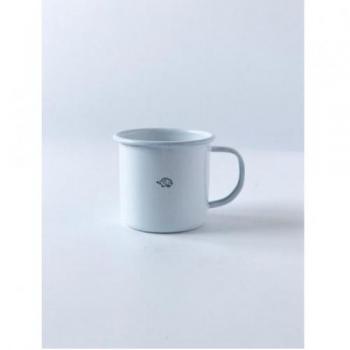 ハリネズミマグカップ ② 2個セット キッチン用品 ホウロウ おしゃれ ホワイト 容量360ml