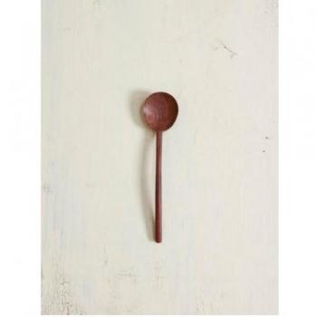 ティースプーン ラウンド 2個セット キッチン用品 木製 ナチュラル カトラリー 長さ130