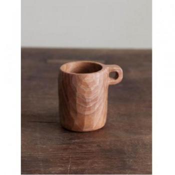 0.5合お米計量カップ キッチン用品 木製 ナチュラル 手作り ブラウン 高さ70