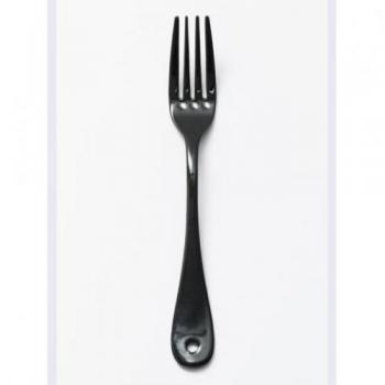 ノワール デザートフォーク キッチン用品 琺瑯 ブラック カトラリー 長さ185