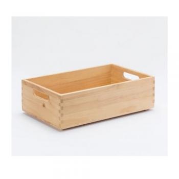 スタッキングボックス S ライトブラウン 木製 収納ケース ナチュラル おしゃれ 幅340