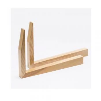 Angled Shelf Ash ブックエンド ライトブラウン 木製 ナチュラル おしゃれ 幅300