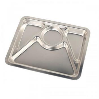 STAINLESS COMBO PLATE B シルバー トレー ディッシュプレート 幅27