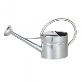 GALVANIZED OVAL WATERING CAN 4L ジョーロ シルバー 高さ31.5