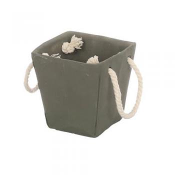 CEMENT BAG POT IVY GRAY S プランター グレー 高さ10