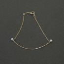 ブレスレット 真鍮 シルバー ガラスパール 人気 通販