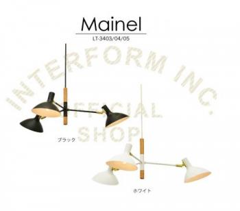 マイネル ペンダントライト 小形LED球付き 天井照明 ブラック 幅78